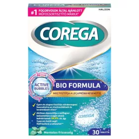   Corega Bio Formula antibakteriális hatású műfogsortisztító tabletta 30 db