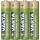 VARTA RECYCLED akkumulátor mikro/ AAA 800 mAh BL4 25% újrahasznosított tartalommal