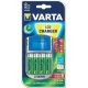 VARTA  LCD töltő + 4 db AA 2600mAh akkumulátor +12V & USB