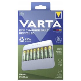   VARTA Eco Charger Multi Recycled 8db RECYCLED akkumulátor AA 2100 mAh