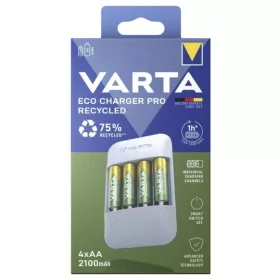   VARTA Eco Charger Pro Recycled töltő 4db RECYCLED akkumulátor AA 2100 mAh
