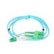 Extralink SC/APC-LC/APC | Patchcord | Multi Mode, OM3, Duplex, 3mm, 5m