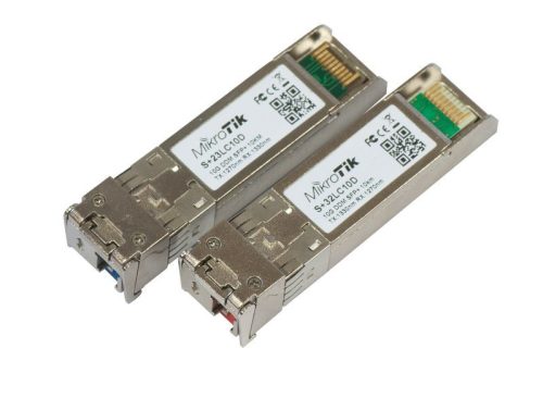 MikroTik S+2332LC10D | SFP+ Module | 10Gb/s, LC/UPC, 10km, Pair (RB/S+23LC10D + RB/S+32LC10D)