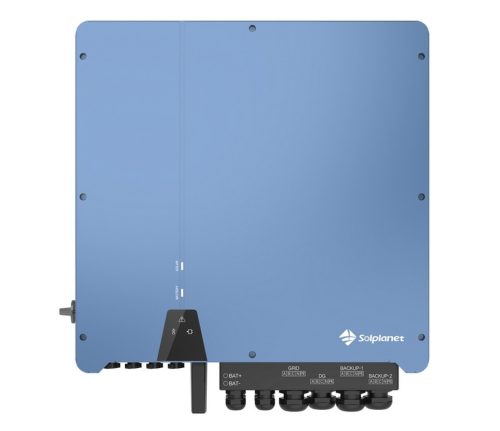 Solplanet Hybrid Inverter // ASW08kH-T1, 3-phase, 8kW, 2 MPPT, DC Disconnect, WLAN and RS485 Communication, Compatible with High Voltage Lithium-ion Batteries / 10-Year Warranty