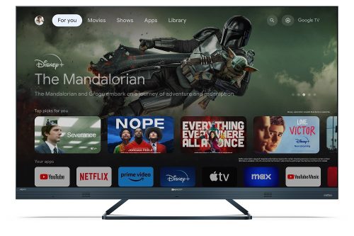 SHARP 65FQ5EG 164cm-es 4K UHD 144Hz Quantum Dot Sharp Google TV Harman Kardon hangszórókkal