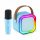 Extralink Kids Mini Karaoke LED Speaker 1x Mic Blue | Karaoke Set | speaker, 1x microphone, Bluetooth, AUX, SD card slot, RGB lighting