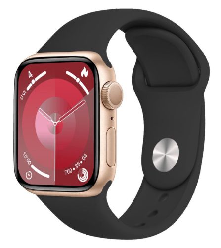 EXTRALINK LIFESTYLE SMARTWATCH F89 ZŁOTY + RÓŻOWA/CZARNA OPASKA