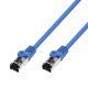 EXTRALINK LAN PATCHCORD CAT.8.1 S/FTP 2M 40G SHIELDED FOILED TWISTED PAIR BARE COPPER BLUE
