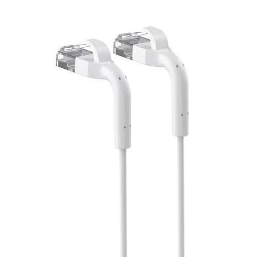 EXTRALINK LAN PATCHCORD CAT.6 U/FTP 10M 1GBIT BENDABLE BOOTED FOILED TWISTED PAIR BARE COPPER WHITE