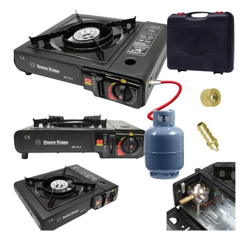 EXTRALINK KUCHENKA TURYSTYCZNA GAZOWA POLOWA PRZENOŚNA NA KARTUSZE 2w1 W WALIZCE