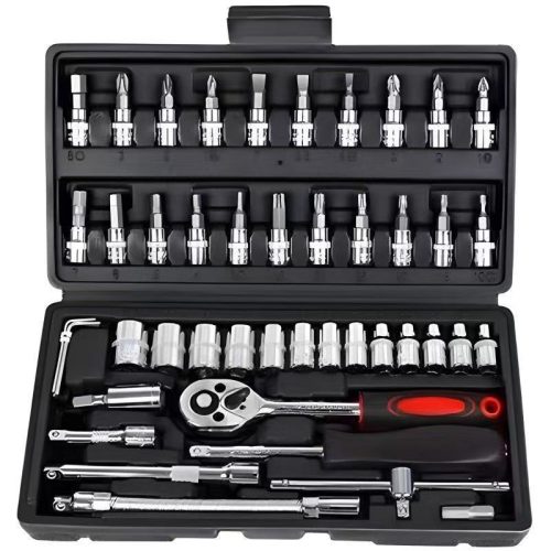 Extralink Powerlink | Tool Set | Socket Wrenches, Case, 46 Pieces