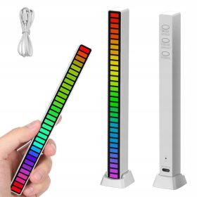   Extralink | RGB USB LED lamp | sound response, battery strip, white