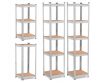 Extralink | Set of two 5-level shelves | 180x40x40 cm, 175 kg