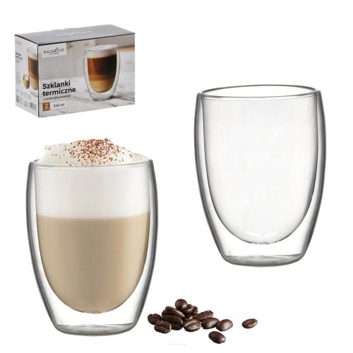 Extralink | Set of 2 Double-Walled Thermal Glasses | 345 ml