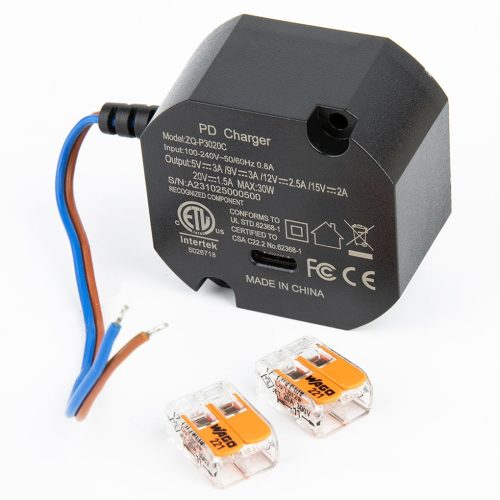 Extralink AC-USBC | Power adapter | 30W, 100-240 VAC, 50/60Hz