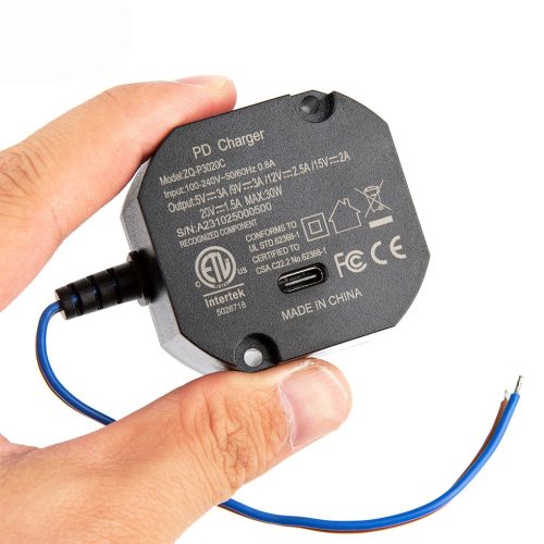 Extralink AC-USBC | Power adapter | 30W, 100-240 VAC, 50/60Hz