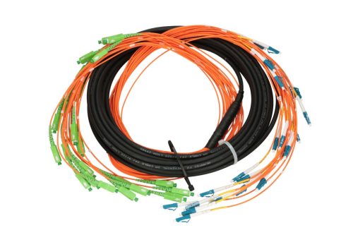 Extralink SC/APC-LC/PC | multipatchcord | SM 24F 10M, cascade, 90cm