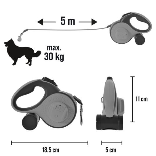 PUPILPLANET SMYCZ AUTOMATYCZNA 5M LED Z POJEMNIKIEM NA WORKI