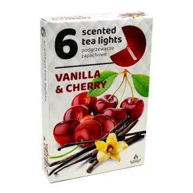 Illatos teamécses 6 db Vanilla-Cherry