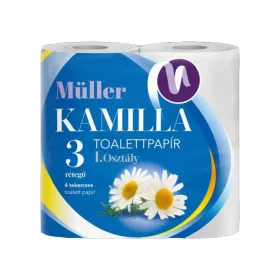 Müller toalettpapír Kamilla 3 rétegű 4 tekercs
