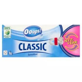   Ooops! papírzsebkendő Classic 3 rétegű 90 db Sensitive Open & Close
