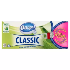   Ooops! papírzsebkendő Classic 3 rétegű 90 db Aloe Vera Open & Close