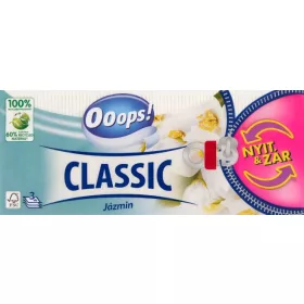   Ooops! papírzsebkendő Classic 3 rétegű 90 db Jázmin Open & Close
