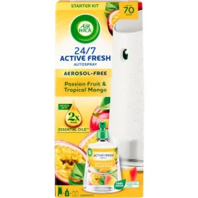   AirWick Active Fresh készülék és utántöltő - Trópusi mangó és maracuja 228 ml