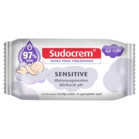 SUDOCREM törlőkendő 55 lap Sensitive