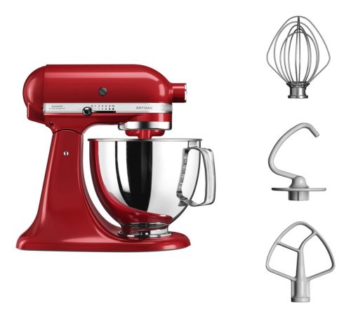 KitchenAid Artisan konyhai robotgép 4, 8l + keverőtál - Piros