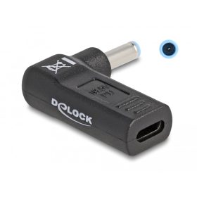   Delock HP 4.5x3.0mm -> USB-C notebook töltő adapter (60004)