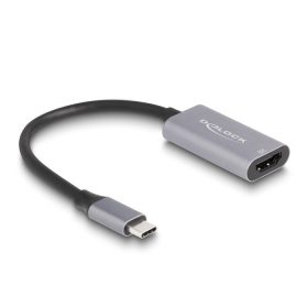   Delock USB Type-C  adapter HDMI (DP Alt Mode) 8K-hez HDR funkcióval alumínium (60021)