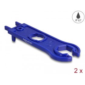 Delock DL4 tömbszelence szorító kék (60029)