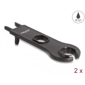   Delock DL4 kábelekhez és konnektorokhoz tartozó eszköz, kerek, 2 db fekete