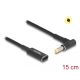 Delock Laptop töltőkábel adapterkábel USB Type-C anya - HP 4,8 x 1,7 mm apa 90 fokban hajlított 15 cm