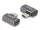 Delock USB Adapter 40 Gbps USB Type-C  PD 3.0 100 W csatlakozódugóval - csatlakozóhüvellyel, ívelt bal / jobb 8K 60 Hz fém (60047)