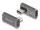 Delock USB Adapter 40 Gbps USB Type-C  PD 3.0 100 W csatlakozódugóval - csatlakozóhüvellyel, elforgatott ívelt bal / jobb 8K 60 Hz fém (60048)