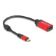 Delock USB Type-C  - DisplayPort adapter (DP Alt Mode) 8K 30 Hz-hez HDR piros (60052)