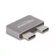 Delock USB Type-C  adapter USB 40 Gbps 2 x apa   2 x anya port védővel fém