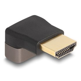   Delock HDMI adapter apa - anya 90  felfelé néző csatlakozódugóval 8K 60 Hz szürke fém
