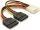DeLock DL60102 Cable Power 4pin male -> SATA HDD 2x