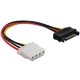 DeLock DL60115 Adapter Power SATA 4pin Molex -> 15pin SATA female