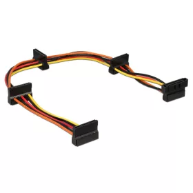   Delock 60141 SATA-tápkábel 15 tűs csatlakozódugóval > 4 x 15 tűs SATA-csatlakozóhüvely