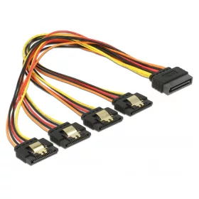   Delock 15 pin-es SATA kábel > 15 pin-es SATA tápcsatlakozó kimeneti 30cm (60157)