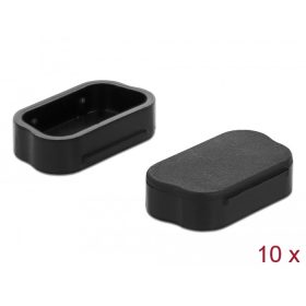   Delock 10 db. fekete borítás por ellen Sub-D 9 / Sub-D 15 apákhoz