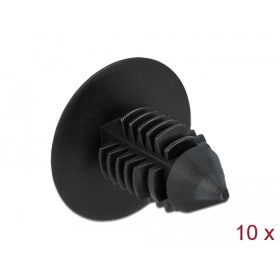 Delock Fenyő alakú kapocs, fekete 10 db (60187)