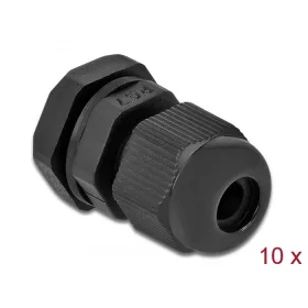 Delock PG7 tömszelence 10 db. fekete (60192)