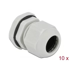 Delock PG19 tömszelence 10 db. szürke (60221)