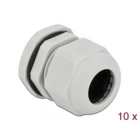 Delock PG21 tömszelence 10 db. szürke (60223)