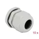 Delock PG21 tömszelence 10 db. szürke (60223)